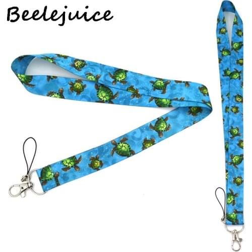24pcs Sea Turtles ocean kids men women couple Neck Strap Lanyards ID badge card holder keychain Mobile Phone key Gift decoration