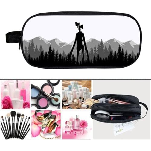 3D Video Game Zipper Siren Head Pencil Case Cosmetic Bag Men Cartoon Storage Kids School Supplies Stationery Make Up Pouch NEW