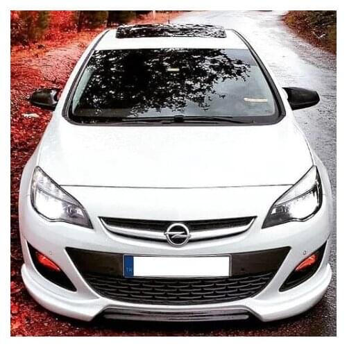 For Opel Astra J Batman Mirror Cover 2010 2011 2012 2013 2014 Piano Black 2 Pcs. Right-Left