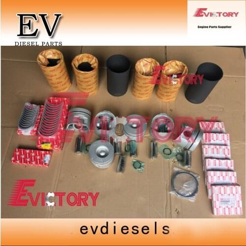 For Isuzu 6HH1 6HH1T engine rebuild kit piston ring cylinder liner Full gasket + crankshaft & con rod bearing