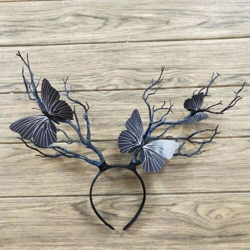 Halloween Cosplay Cat Ears Lolita Headgear Maleficent Witch Horns Hat Headwear Mask Black Queen Adult Party Costume Props