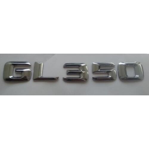 Chrome 3D ABS Plastic Car Trunk Rear Letters Words Badge Emblem Decal Sticker for Mercedes Benz GL Class GL350