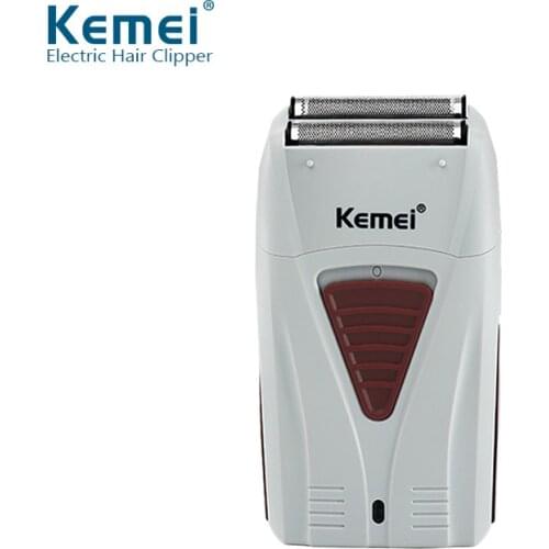 Kemei Mens Professional Hair Clipper 0mm Bareheaded Hair Removal Mens Razor High Quality Electric Shaver for Men Cordless