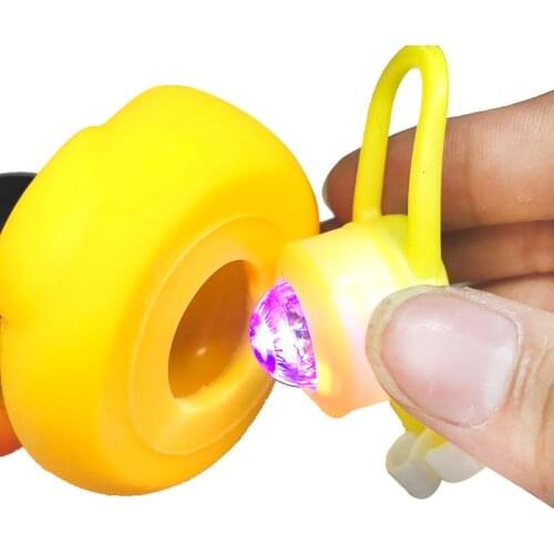 In Bulk Light Straps for Yellow Small Bike Duck Bicycle bell Duck Ducky Bicycle Airscrew Helmet Wind Motor Riding Lights Horn