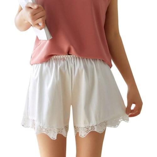 Summer Womens Underwear Safety Shorts Sexy Thin Loose Knicker Panties Outside Ladies Lace Under Skirt Shorts Boxer Brief 2020