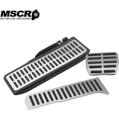 MSCRP-Automatic car Stainless Car Pedal For Volkswagen VW Golf 5 6 Footrest Pedals Cover kits MSCRP-YX00602