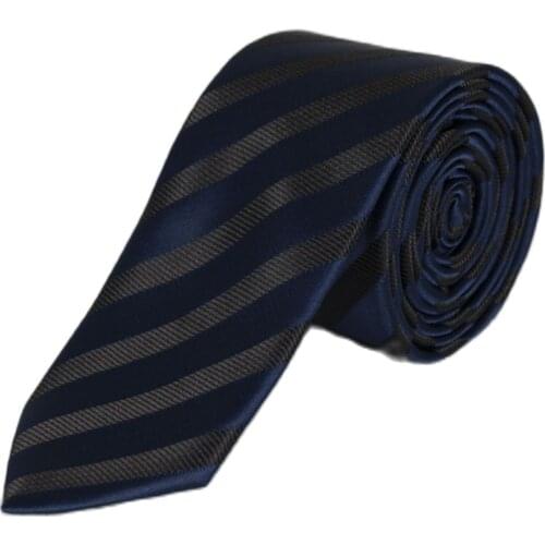 DeepSEA Male Dual Color Side Striped Tie Casual Business Office Career Unisex High Quality Four Seasons 2001967