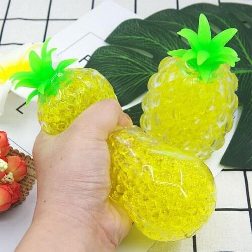 Creative Pineapple Decompression Vent Ball, Funny Adults Children Anti-anxiety Stress Relief Squeeze Squishy Ball Toy