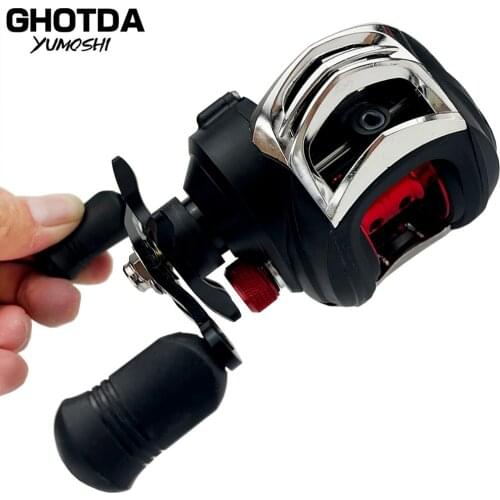 Low Profile Reel Bait Casting Fishing Reel Baitcasting Fishing Reels 18+1BB 7.2:1 8kg Carretilha de pesca