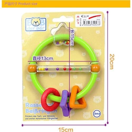 New arrival sozzy 15cm baby teether rattle molars toy toothbrush hand shake rock educational toys appease gift for infant kids