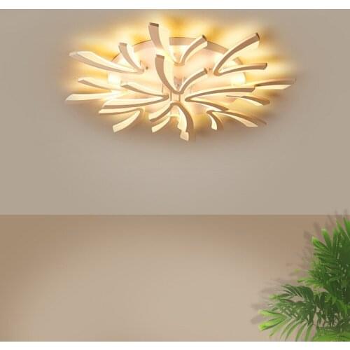 Modern led panel lights ceiling chandelier ventilador de techo AC85-265V living room bedroom kitchen fixtures