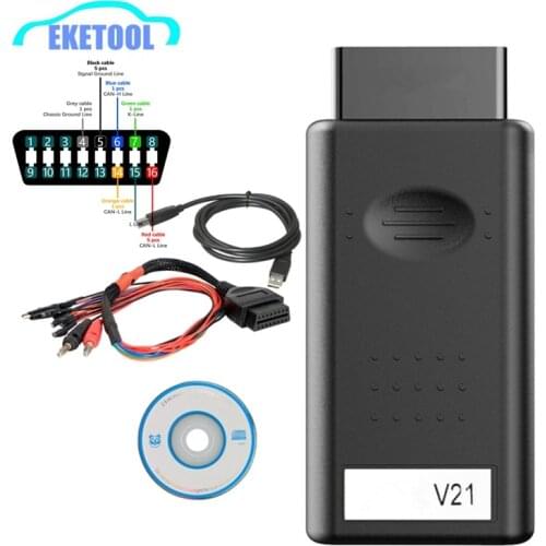 MPPS V21 Newest Version V21.0.1.3 ECU Programmmer Add more Function Than MPPS V18 V16 with Breakout Tricore Cable EEPROM