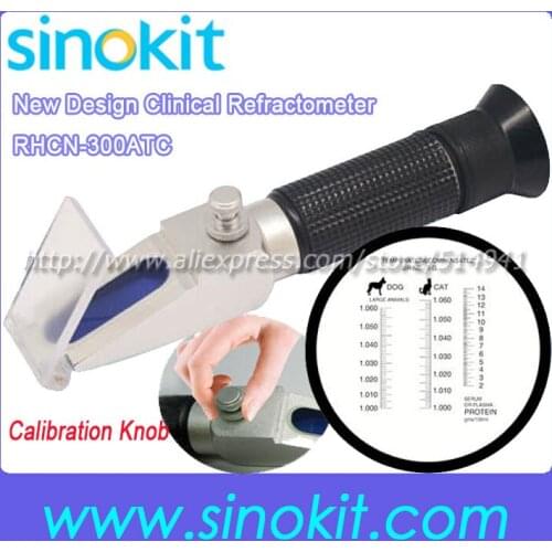 Free Shipping Clinical for Gog and Cat New Design Calibration knob refractometer RHCN-300ATC
