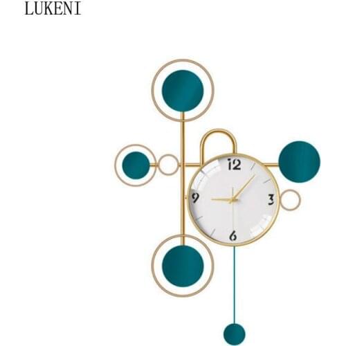 Nordic Wall Clock Living Room Home Fashion Creative Modern Minimalist Light Luxury Mute Clock Artistic Personality Clock