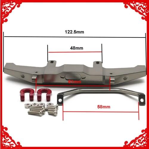 Alloy front bumper for 1:16 WPL Henglong C-14 C-24 4x4 truck&crawler Remote Control Accessories hop-ups upgraded parts