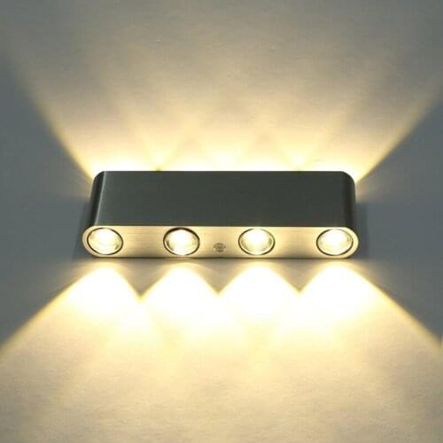 Indoor 2W 4W 6W 8W LED Wall Lamps AC100V/220V Aluminum Decorate Wall Sconce bedroom LED Wall Light