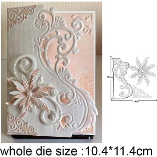 Craft dies Lace Corner and Flower Metal Cutting Dies for Scrapbooking dies DIY Paper Card Making Embossing Die Cut stencils dies