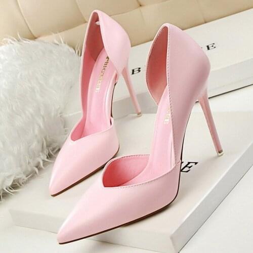 Shoes Women Pumps Fashion High Heels Shoes Black Pink Yellow Shoes Women Bridal Wedding Shoes Ladies Stiletto Party Shoe
