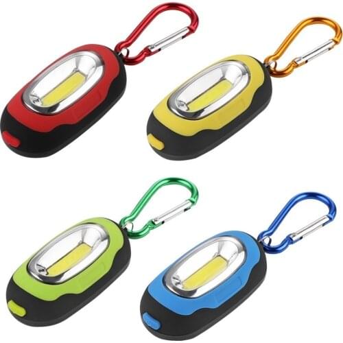 Outdoor Camping Carabiner Camping Hiking Hook Tourist Tent Walking Tool Hanging Backpack Buckles Hanger With COB LED Flashlight