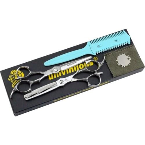 6" laser wire hair scissors japanese hair cutting shears with small teeth hairdressing scissors thinning shear barber haircut