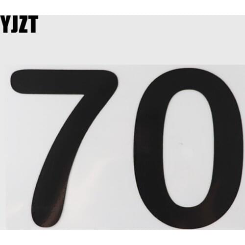 YJZT 15.6CM×10.7CM Funny Speed Limits 70 Road Traffic Slow Down Decal Vinyl Car Stickers 13D-0507