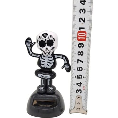 Funny Skeleton Car Dashboard Decoration Office Cab Accessories Interior Decoration Halloween Dancing Figure Toy A5KD