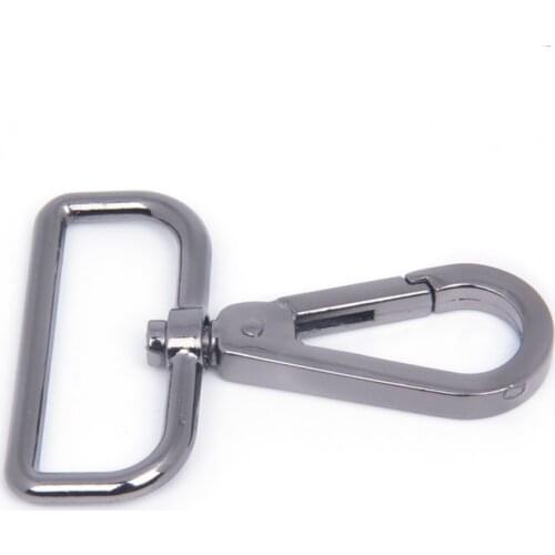 High Quality 10pcs Metal Swivel Trigger Lobster Clasp Snap Hook Chain Ring Lanyard Diy Craft Outdoor Backpack Bag Parts