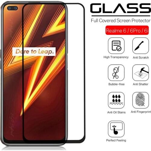 1-2pcs Full cover Tempered Glass for OPPO Realme 6i 6 Pro Screen Protector for oppo realme 6pro 6 pro real me 6 Protective glass