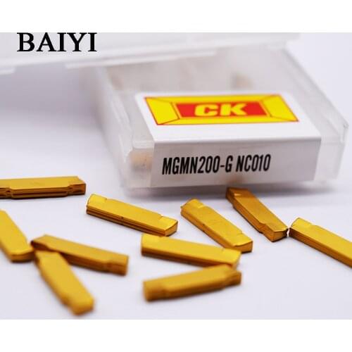 10pcs MGMN200-G NC010 CNC Lathe carbide Insert lathe cutter turning tool and grooving