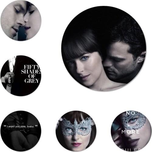 Fifty Shades Darker Icons Pins Badge Decoration Brooches Metal Badges For Backpack Decoration 58mm