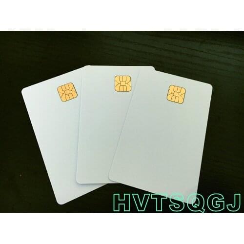 50pcs/lot Free shipping contact ic chip card plastic sle4428 smart card