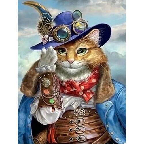 Cartoon cat Full Drill 5D DIY Diamond Painting Cross Stitch Diamond Embroidery pattern Rhinestone Diamond Mosaic painting