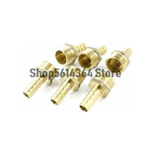 6pcs 1/2 PT Male Thread to 10mm Hose Barb Air Gas Pipe Quick Coupler Adapter