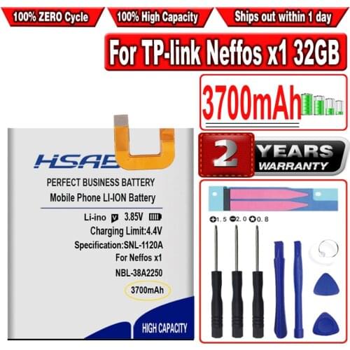 HSABAT 3700mAh NBL-38A2250 Battery for TP-link Neffos x1 32GB,TP902A