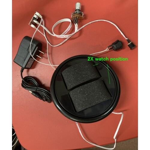 For 2 watchs position Automatic winding watch box DIY Accessories