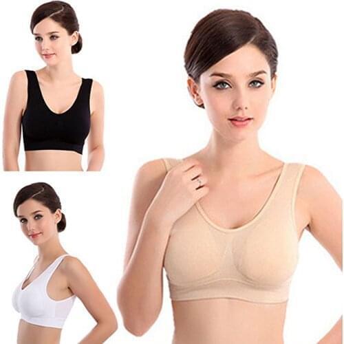 Sexy Push Up Vest Bra Women Seamless Underwear Soft Comfortable Sleep Top With Chest Padded Plus Size Bras For Women
