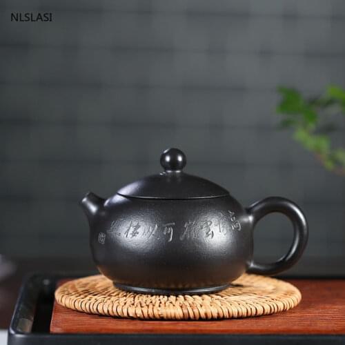 Yixing tea pot purple clay Xishi filter Teapot beauty kettle Raw ore Handmade Boutique Teaware Customized authentic 170ml