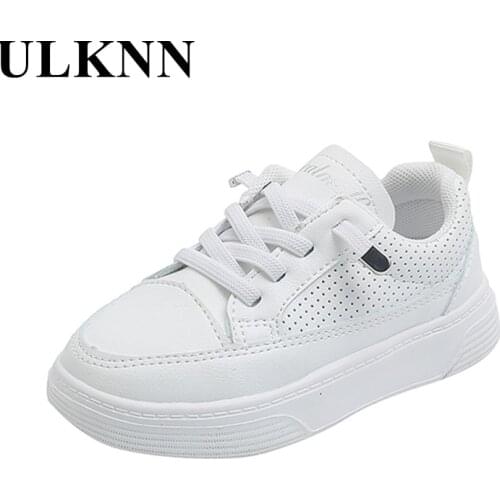 Childrens White Shoes Girls' Sports Shoes 2021 Autumn New Primary School Casual Soft Sole Shoes Students White Sneakers