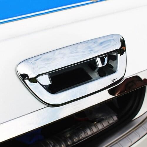For Jeep Compass 2017 2018 ABS Chrome Rear Boot Trunk Door Handle Cover Bowl Insert Trim Molding Car Styling Accessories