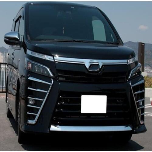 For Toyota Voxy 80 Series 2018 2019 2020 ABS Chrome Front Fog Light Lamp Cover Trim Foglight Lamp Strip Frame Bezel Accessories
