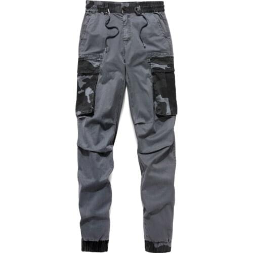 Hip Hop Joggers Cargo Pants Men Harem Pants 2021 Casual Multi-Pockets Trousers Mens Sweatpants Streetwear Casual Men Pants S-5XL