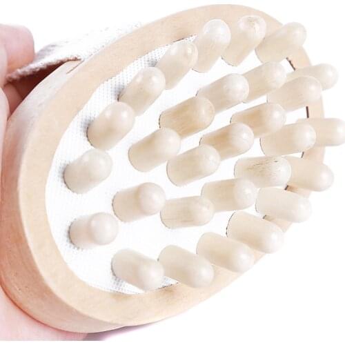 1PC High Quality Hand-Held Wooden Body Brush Foot Massager Hot Sale Cellulite Reduction Relieve Tense Muscles New