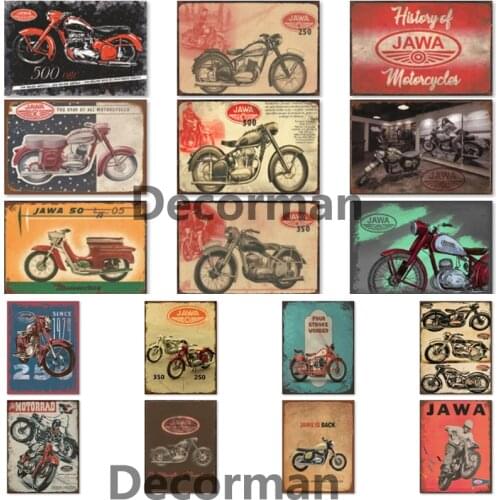 [ Mike86 ] Motor JAWA Tin Sign Retr Posters Czech Iron Painting Gift art decor Pub LTA-1790 20*30 CM