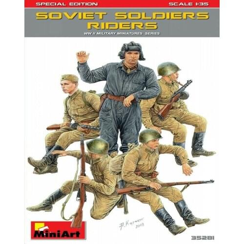 MiniArt 35281 1/35 Soviet Soldiers Riders. Special Edition - Scale Model Kit
