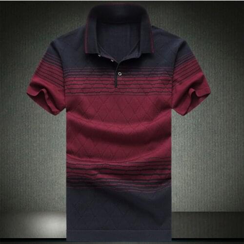 Mens Shirt Brands Summer Short Sleeve Man Thick Silk Casual Mens Polo Shirts Cotton Tops Plus Size 4XL 5XL 6XL 8710