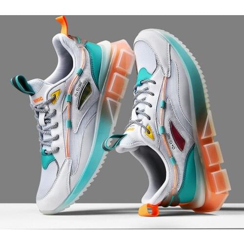 2021 Spring and Summer New Flying Woven Breathable Trend Mens Shoes Mens Coconut Shoes