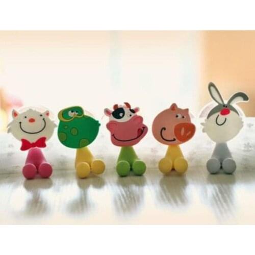 Cartoon Animal Bathroom Toothbrush Suction Cup Wall Holder Hanger Rack Storage Wall Mounted Toothbrush Holder Organizer