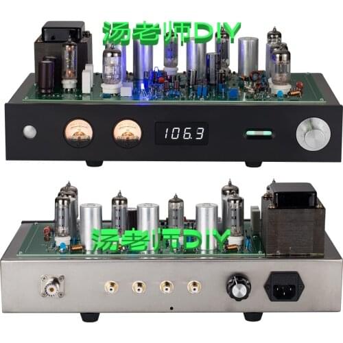 2021 The Latest Electronic Tube Radio/FM Radio/Tube FM Radio 100W+100W with All Aluminum alloy + stainless steel chassis