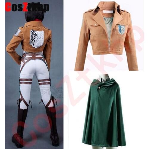 2021 New Attack on Titan Jacket Shingeki no Kyojin jacket Legion Cosplay Costume Jacket Coat Any Size High Quality Eren Levi