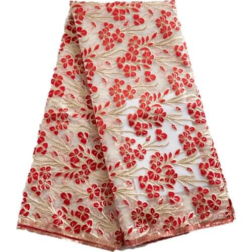 Zhenguiru 2021 Blue High Quality African Lace Fabric Gilded French Lace Fabric Tulle Nigerian Fabric For Wedding And Party A2285